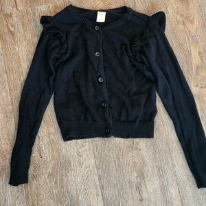 Harper Canyon Ruffled Long Sleeve Cotton Sweater Girl 3T